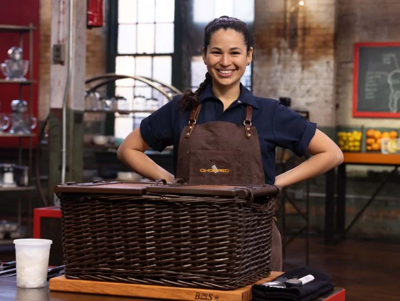 Chef Larissa Da Costa , as seen on Chopped Playing with Fire, Season 50