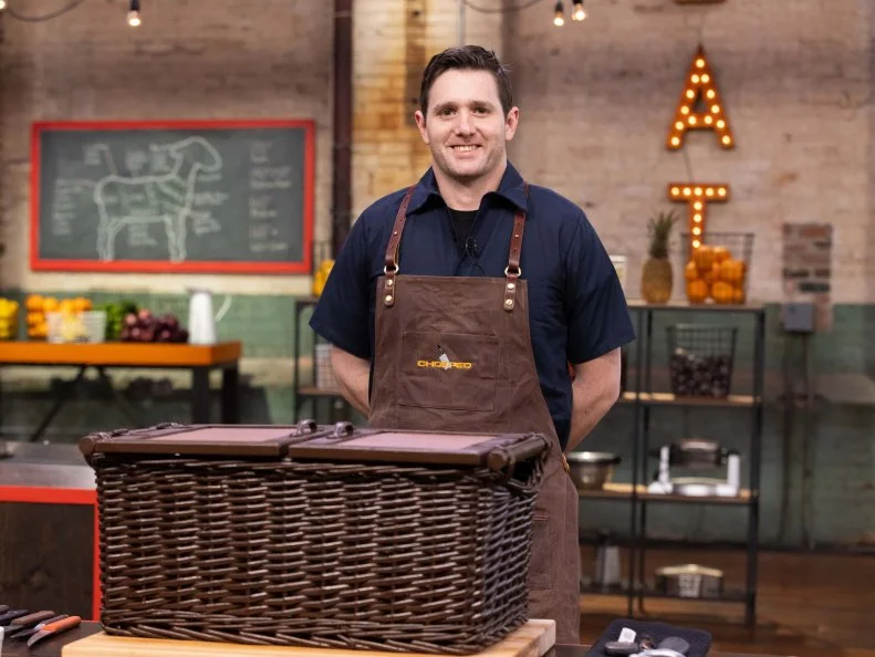 Chef John Hanlon, as seen on Chopped Playing with Fire, Season 50