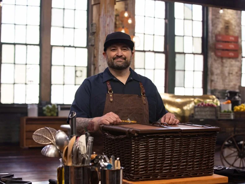 Chef Shane Nasty, as seen on Chopped Playing with Fire, Season 50