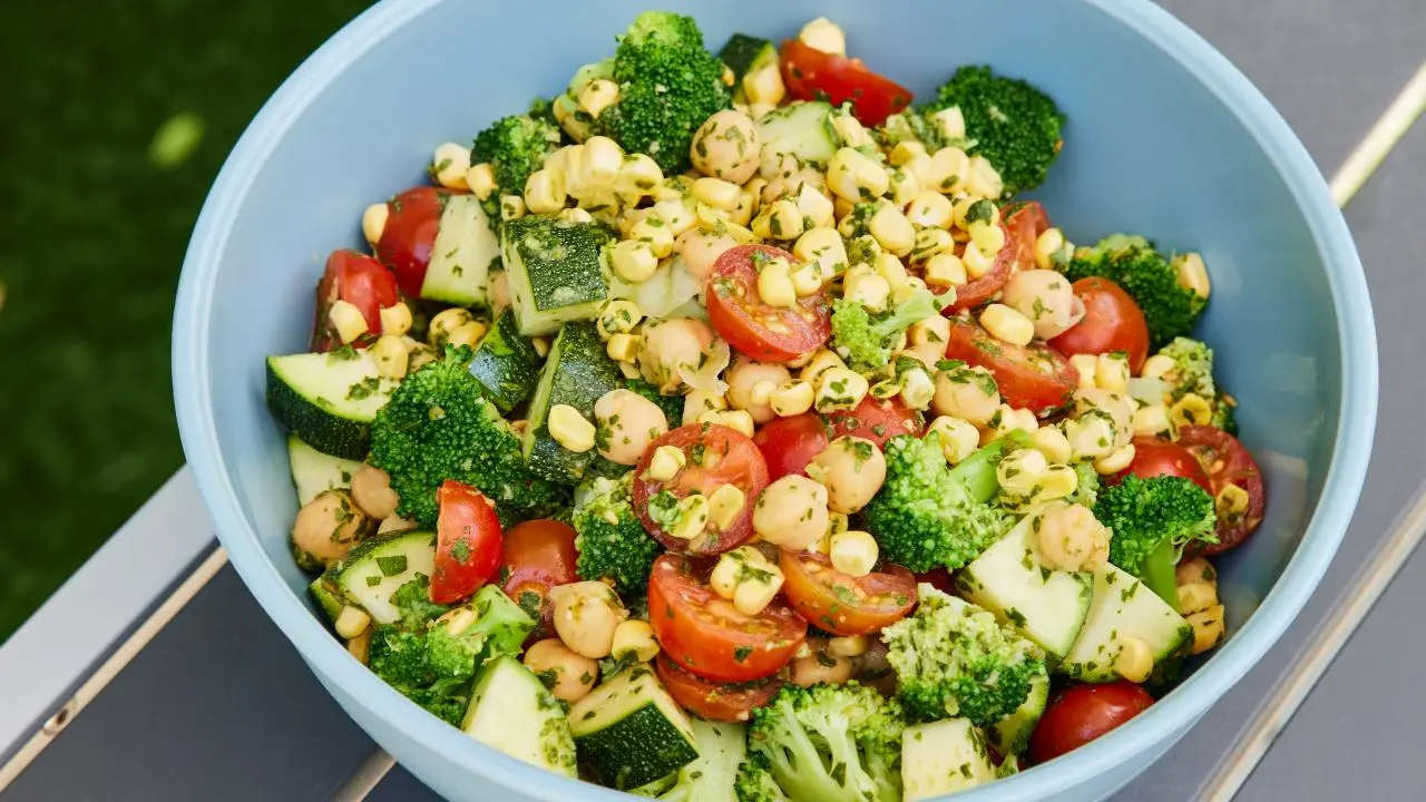 Citrus-Marinated Broccoli and Chickpea Salad Recipe | Food Network