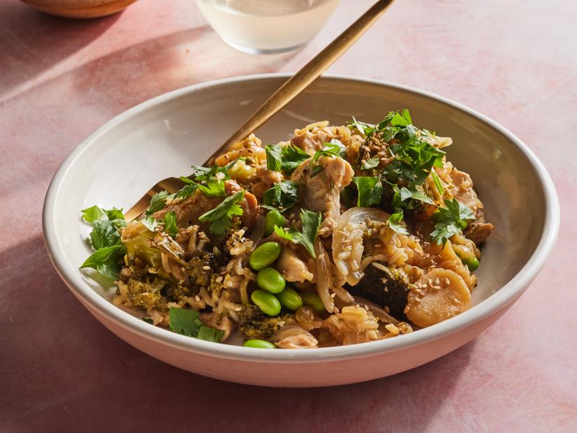Description: Food Network Kitchen's Instant Pot Chicken and Broccoli Teriyaki Dump Dinner.