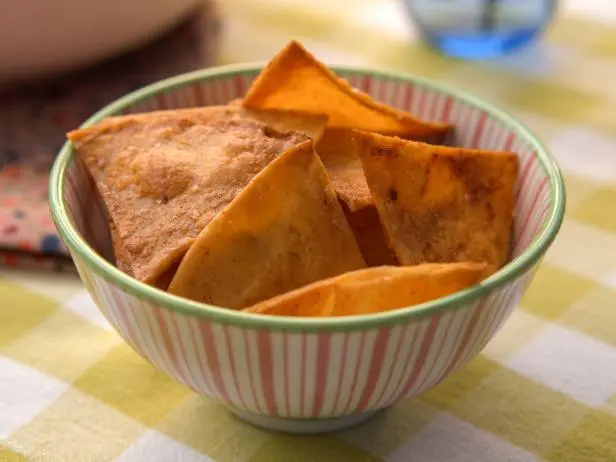 Homemade Chili Lime Baked Tortilla Chips Recipe | Valerie Bertinelli | Food Network