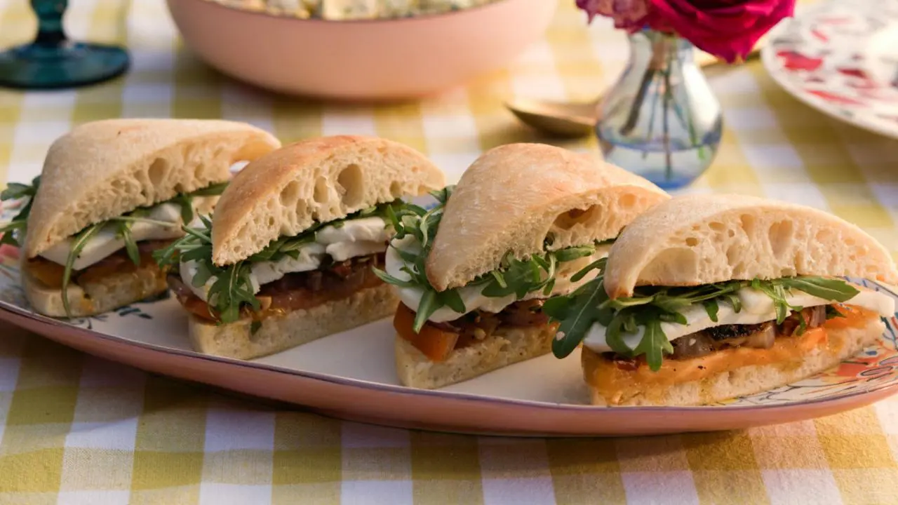 Smoky Caprese Sandwiches