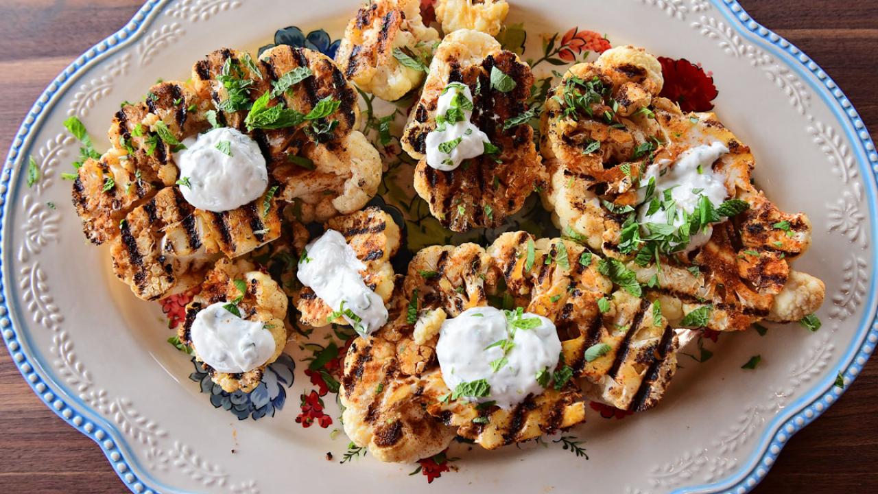 Grilled Cauliflower Steaks Recipe Ree Drummond Food Network