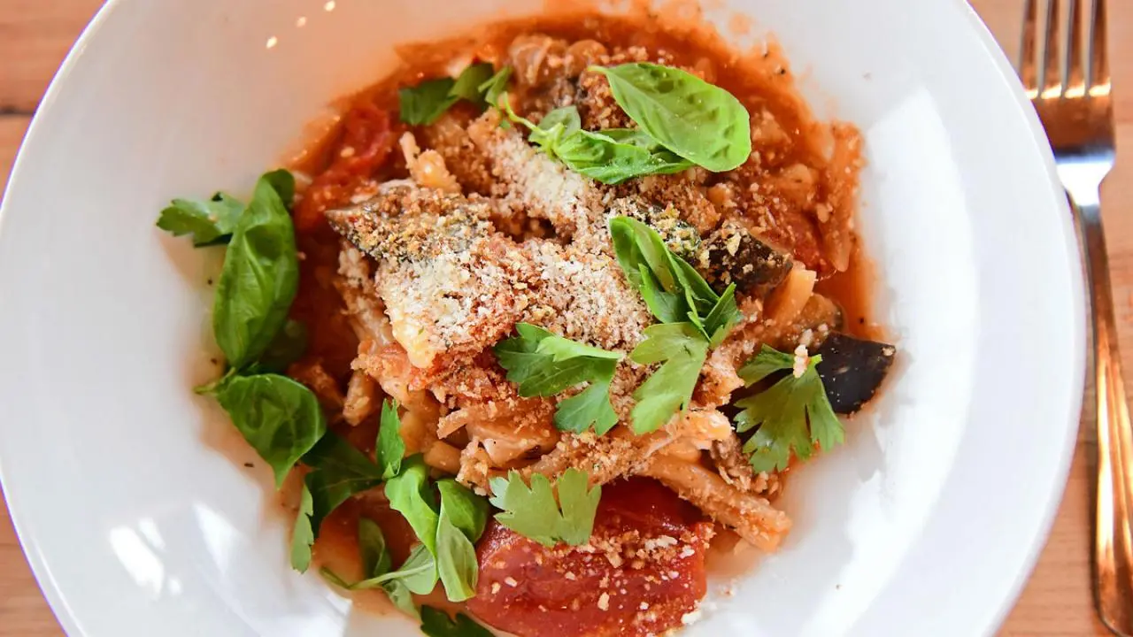 Eggplant Parm One-Pot Pasta