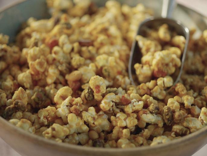 Miss Brown's PeanutPistachio Caramel Corn Recipe Kardea Brown Food Network