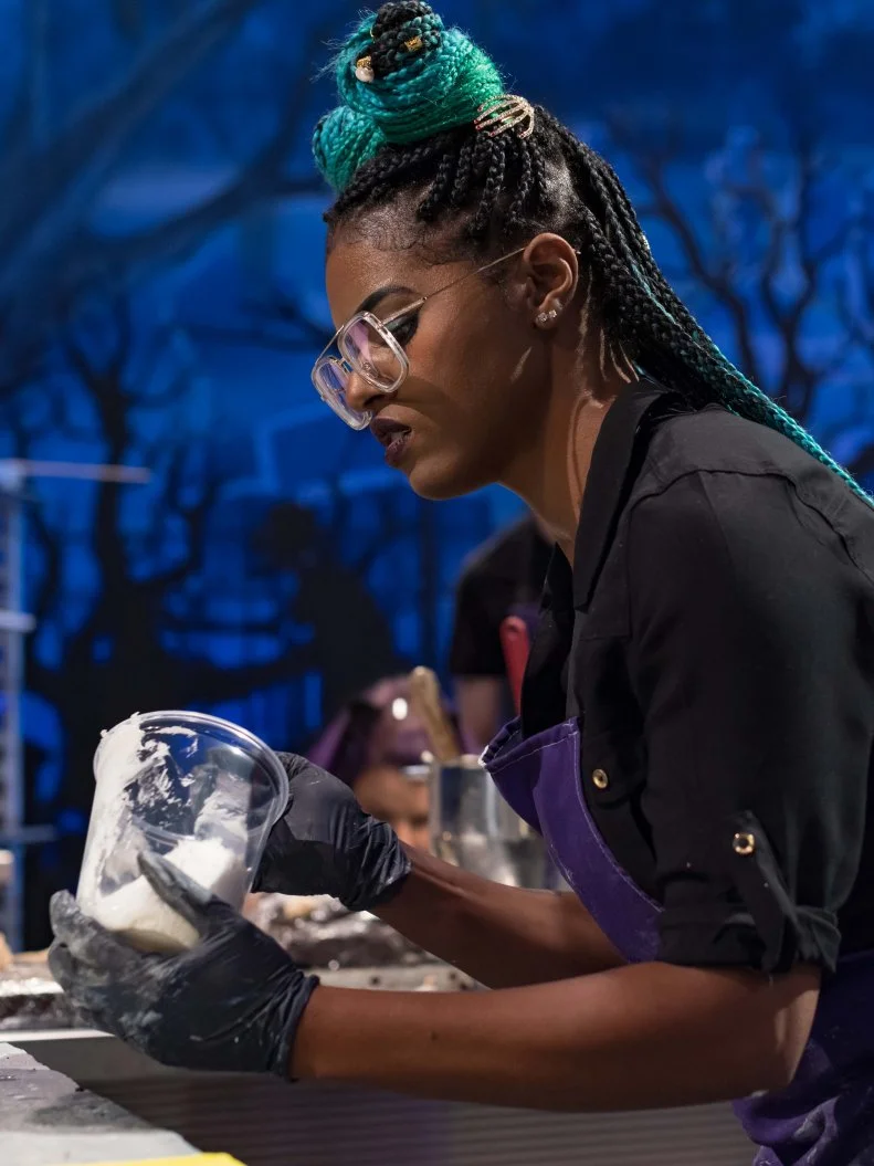 Contestant Natasha "Lucky" Anderson, as seen on Halloween Wars, Season 11.