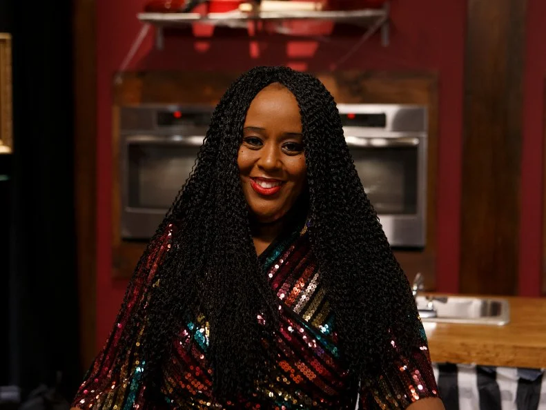 Recruit Sponjetta Parrish poses, as seen on Worst Cooks in America Halloween Special.