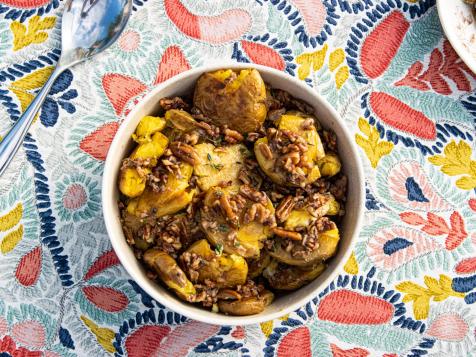 Potatoes with Garlic Butter and Toasted Pecans