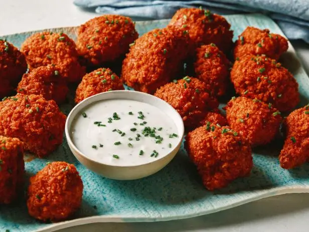 Air Fryer Buffalo Cauliflower Bites