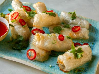 Air Fried Rice Paper Chicken Rollups