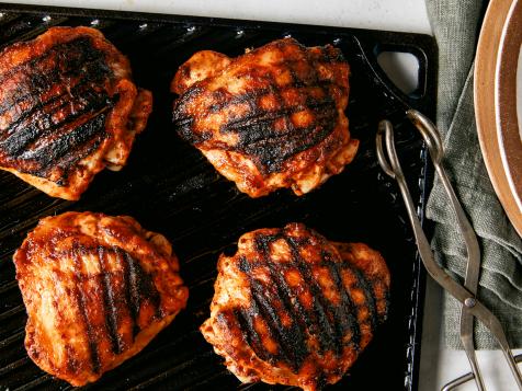 Crispy Grill Pan Chicken Thighs