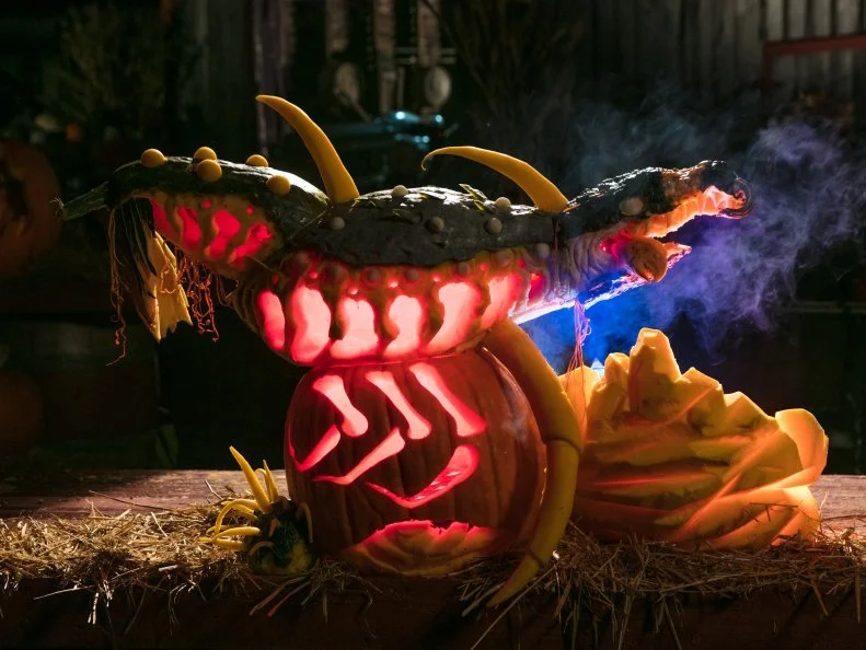 Contestant Ryan Anderson's pumpkin, as seen on Outrageous Pumpkins, Season 2.