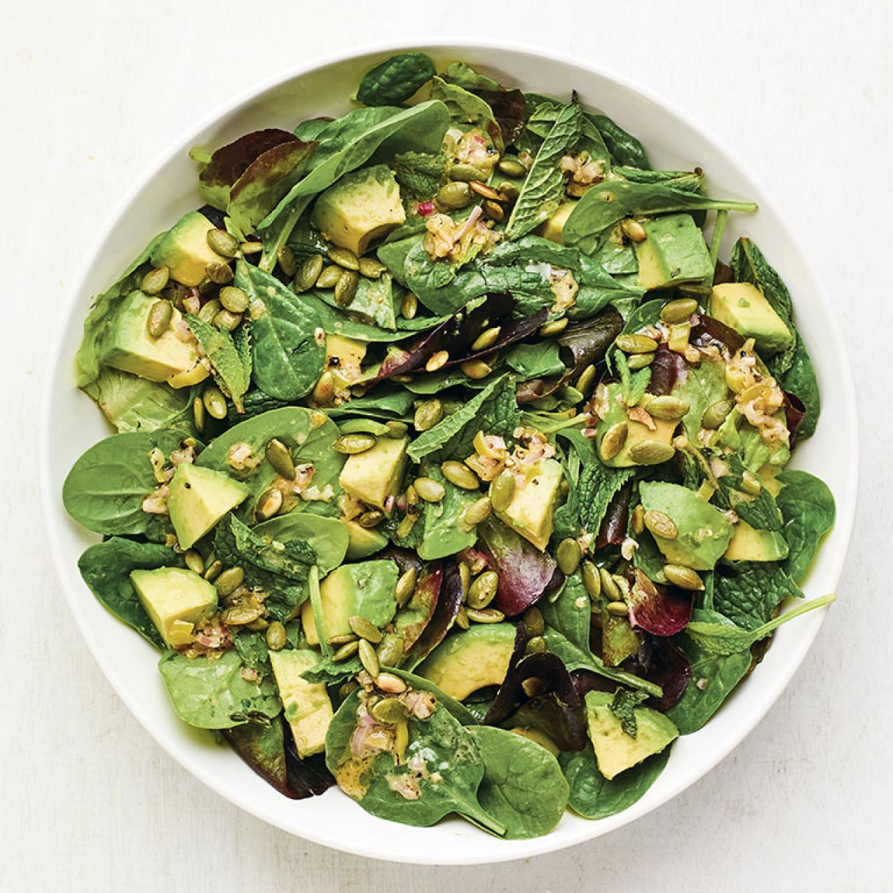 Spring Salad with Pickled Shallot & Avocado