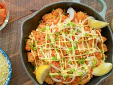 Kimchi and cheese is one of my favorite flavor combinations! The spicy brininess of the kimchi with the melty gooey cheese is so satisfying and goes great in a grilled cheese, mac and cheese, and of course, on tots.