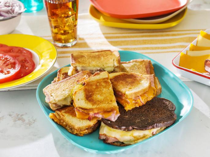 Sheet Pan Grilled Cheese Sandwiches Recipe Kardea Brown Food Network