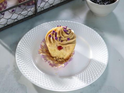 PB&J Stuffed Cupcakes