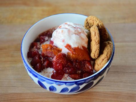Autumn Fruit Compote Sundaes