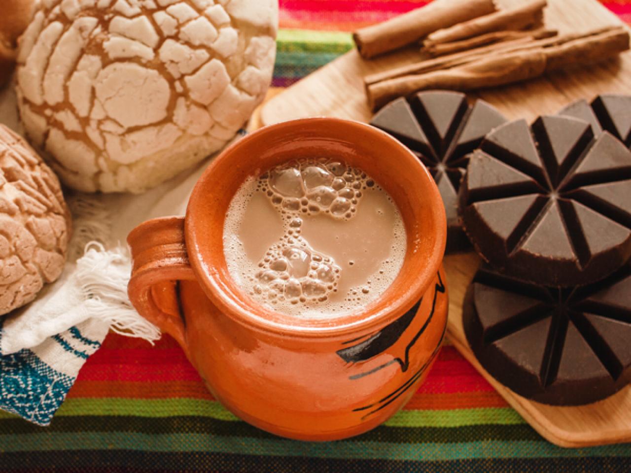 Traditional Mexican Atole with a Touch of Chocolate