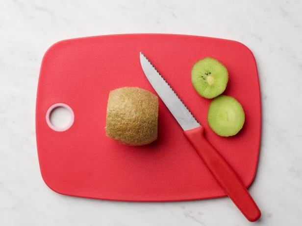 Food Network Kitchen’s How to Peel a Kiwi With a Vegetable Peeler, as seen on Food Network.