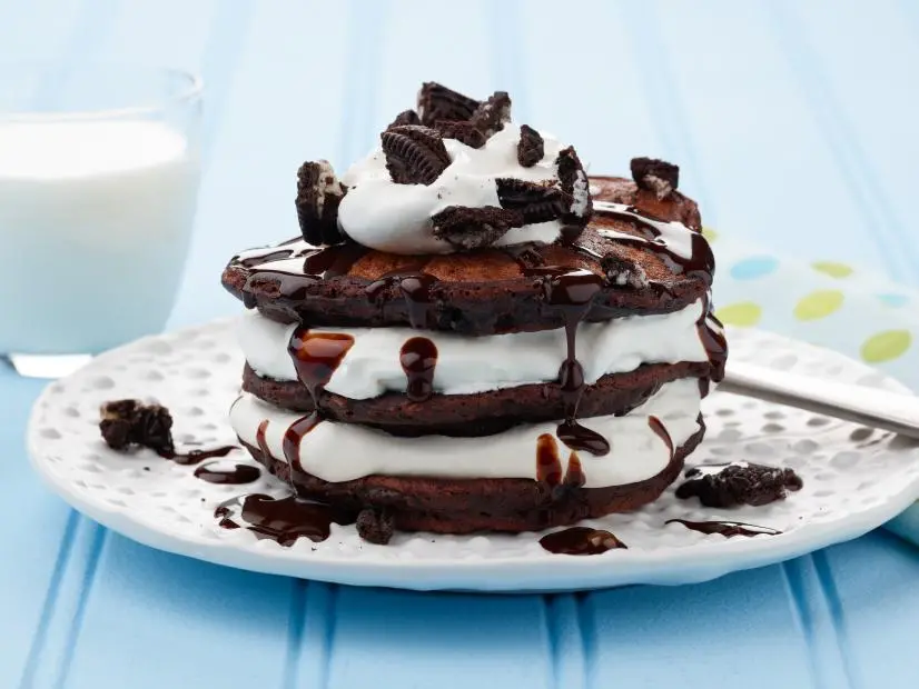 Food Network Kitchen’s Oreo Pancakes, as seen on Food Network.