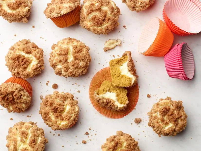 Food Network Kitchen’s Pumpkin Cream Cheese Muffins, as seen on Food Network.