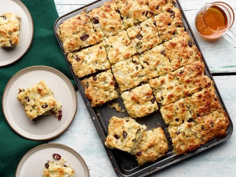 Food Network Kitchen’s Sheet Pan Holiday Morning Biscuits, as seen on Food Network.