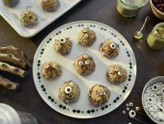 Macaroons are traditionally made around Passover since they don't have any leaveners, but I make them all year round because they're delicious! This version has my favorite natural green food coloring, matcha, to make them look like monsters.