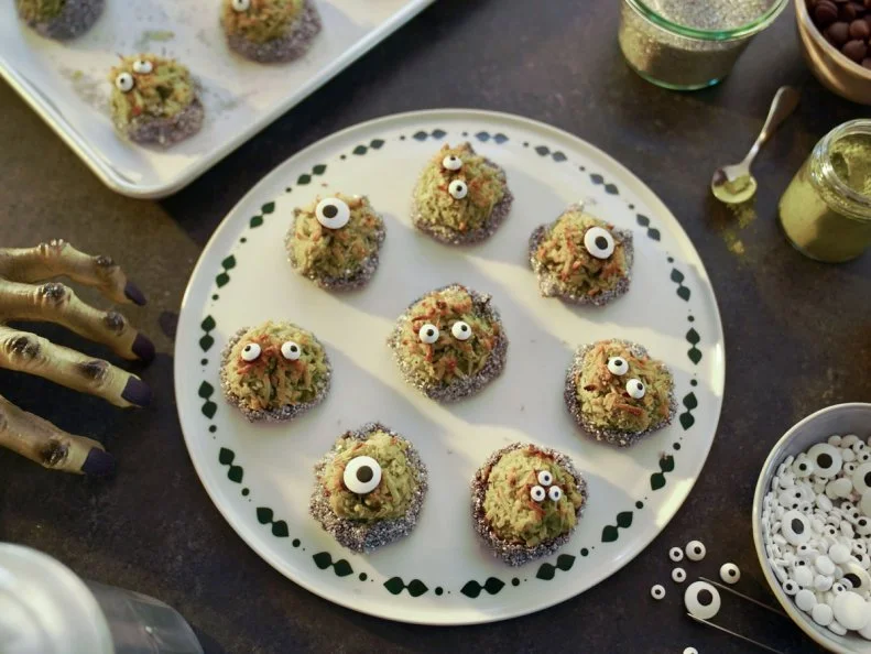 Molly Yeh's Matcha Macaroon Monsters from Girl Meets Farm