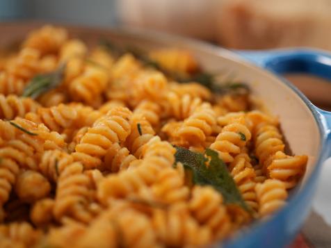 Pumpkin Pasta with Winter Herbs and Parmesan Cheese