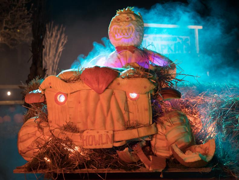 Contestant William Wilson's monster pumpkin, as seen on Outrageous Pumpkins, Season 2.