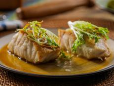 I created this dish in 2002 when I first learned to make ponzu sauce. The texture of the fish coupled with the salty/sweet ponzu sauce, sweetened with agave and finished with butter, has made this reimagined dish a G. Garvin classic.