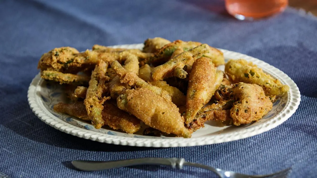 Veggie Fritters with Southern Chive Dip