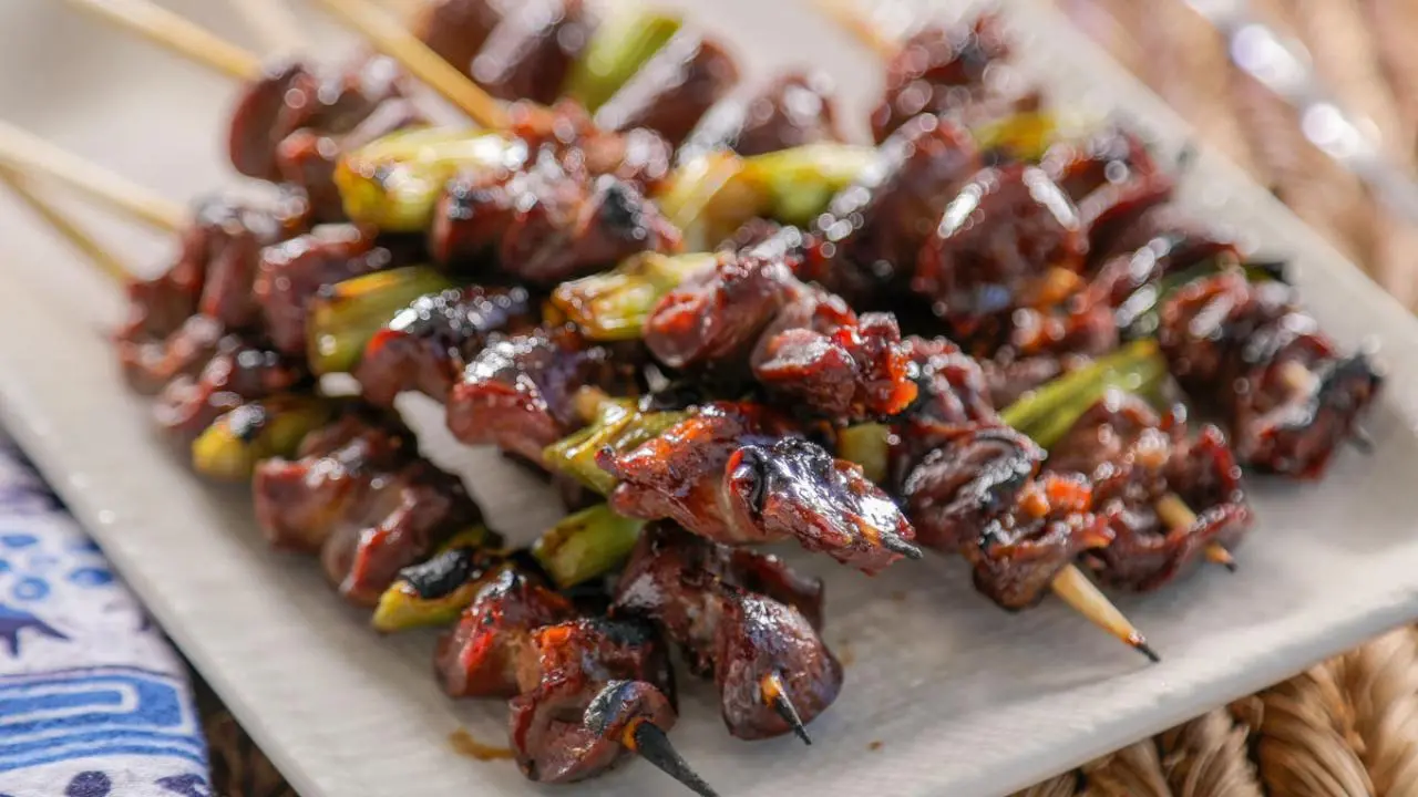 Chicken Heart Yakitori Skewers Recipe | Jet Tila | Food Network