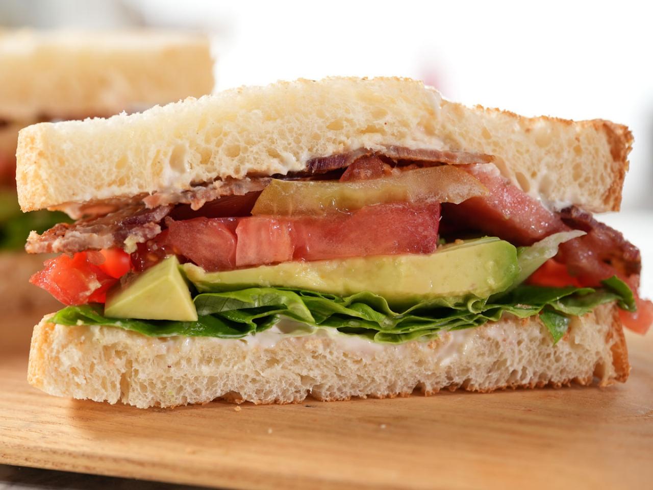 Bacon, Lettuce, Tomato and Avocado Sandwich