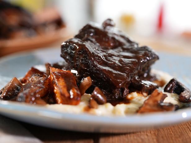 Short Rib Bourguignon Over Creamy Polenta image