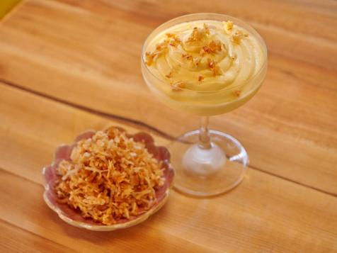 Pineapple Soft Serve with Spicy Candied Coconut