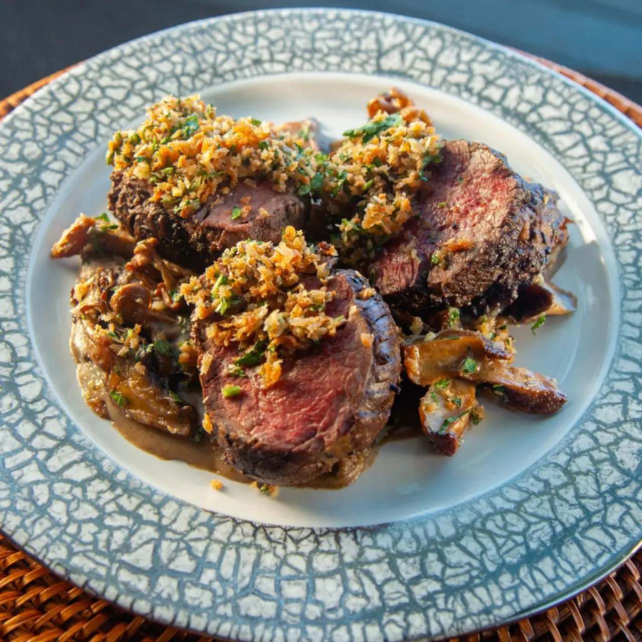 Beef Tenderloin with Roasted Wild Mushrooms Recipe | Antonia