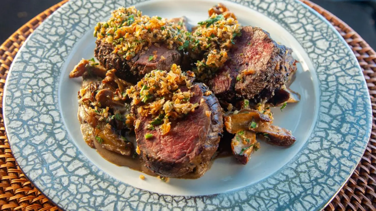 Beef Tenderloin with Roasted Wild Mushrooms