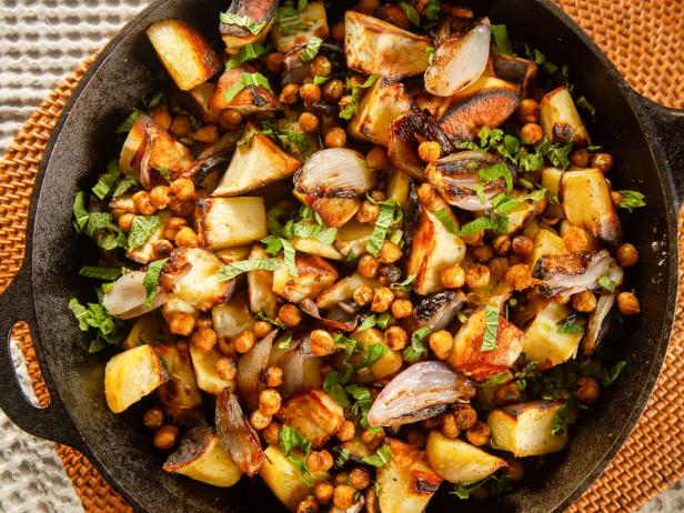 Roasted Sweet Potatoes with Crispy Chickpeas image