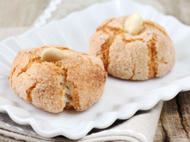 Amaretti sardi - delicious soft Italian almond cookies typical of Sardinia (Sardegna)