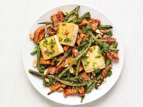 Crispy Tofu with Roasted Vegetables