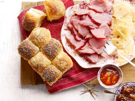 Honey-Glazed Ham and Checkerboard Rolls Recipe | Ree Drummond | Food ...