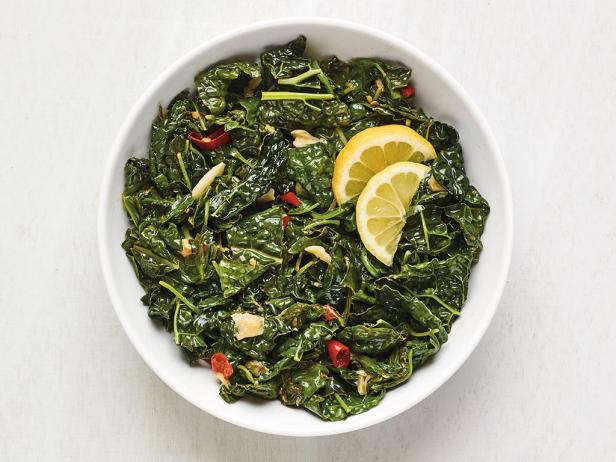 Sautéed Greens with Chiles, Garlic and Lemon image