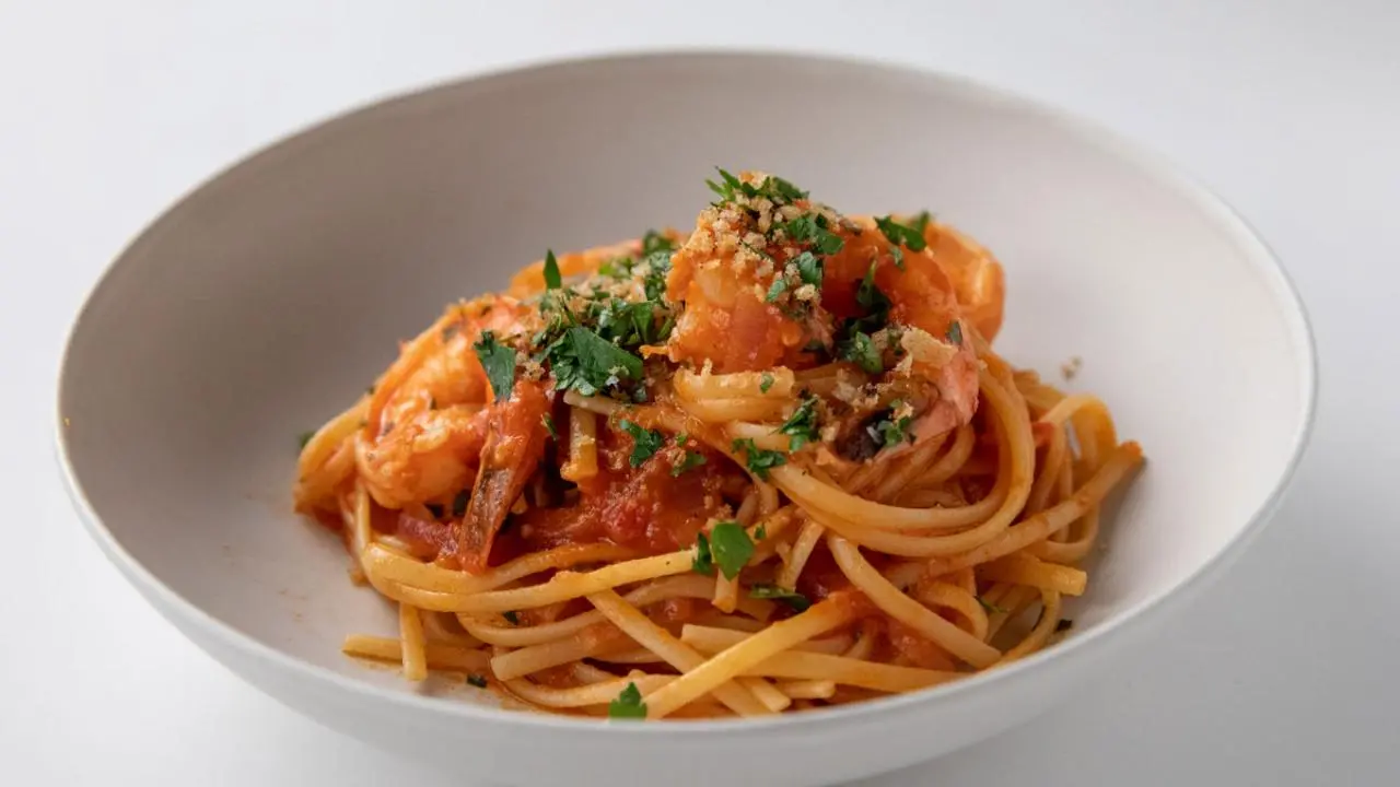 Shrimp and Linguini Fra Diavolo