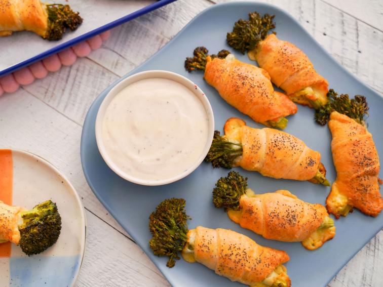 Broccolini in Blankets Recipe Molly Yeh Food Network