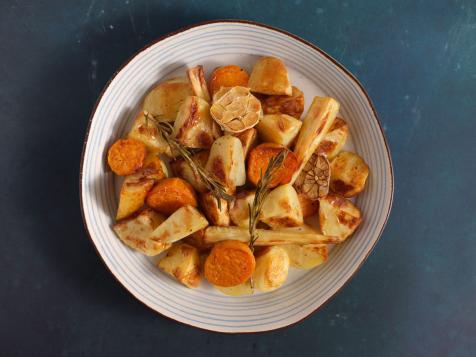 Rosemary Roasted Potatoes and Parsnips