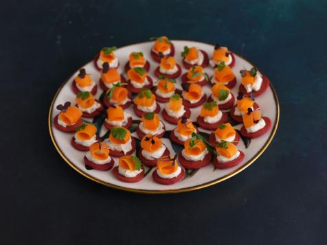 Beet and Carrot Blinis