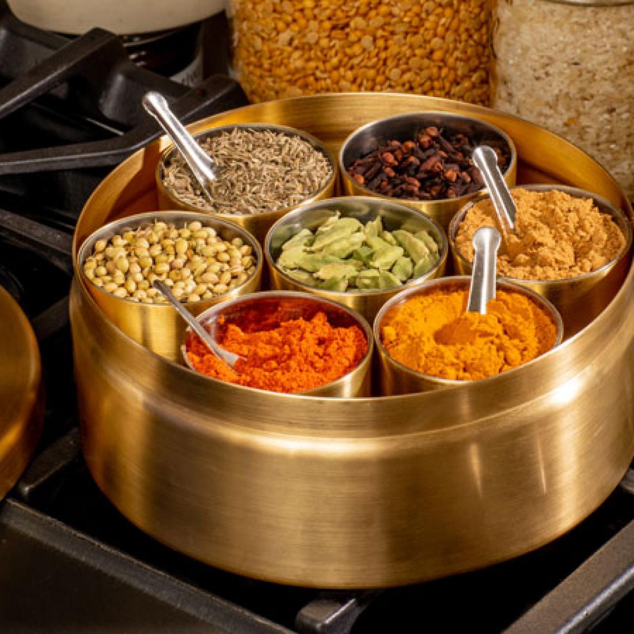 Stainless Steel Indian Spice Tin