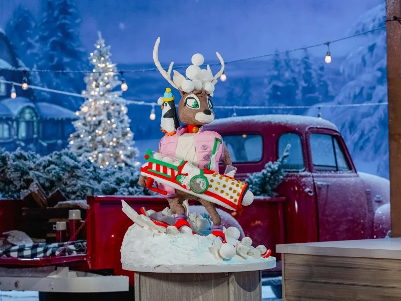 Team Bakers In Toyland's creation "Reindeer Games," as seen on Holiday Wars, Season 3.